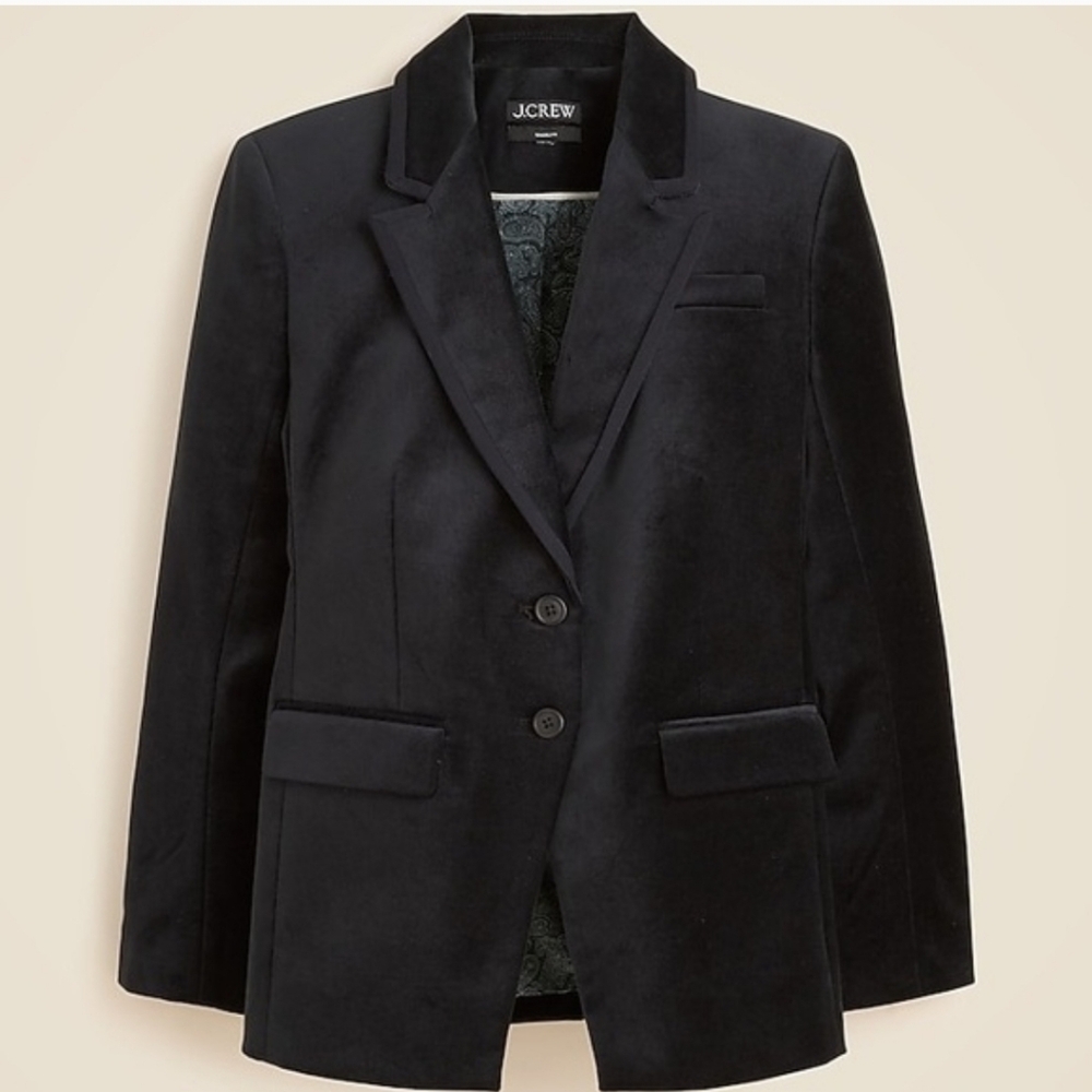 J Crew Madelyn blazer in velvet CP832 Size 4 NWT Office Cocktail